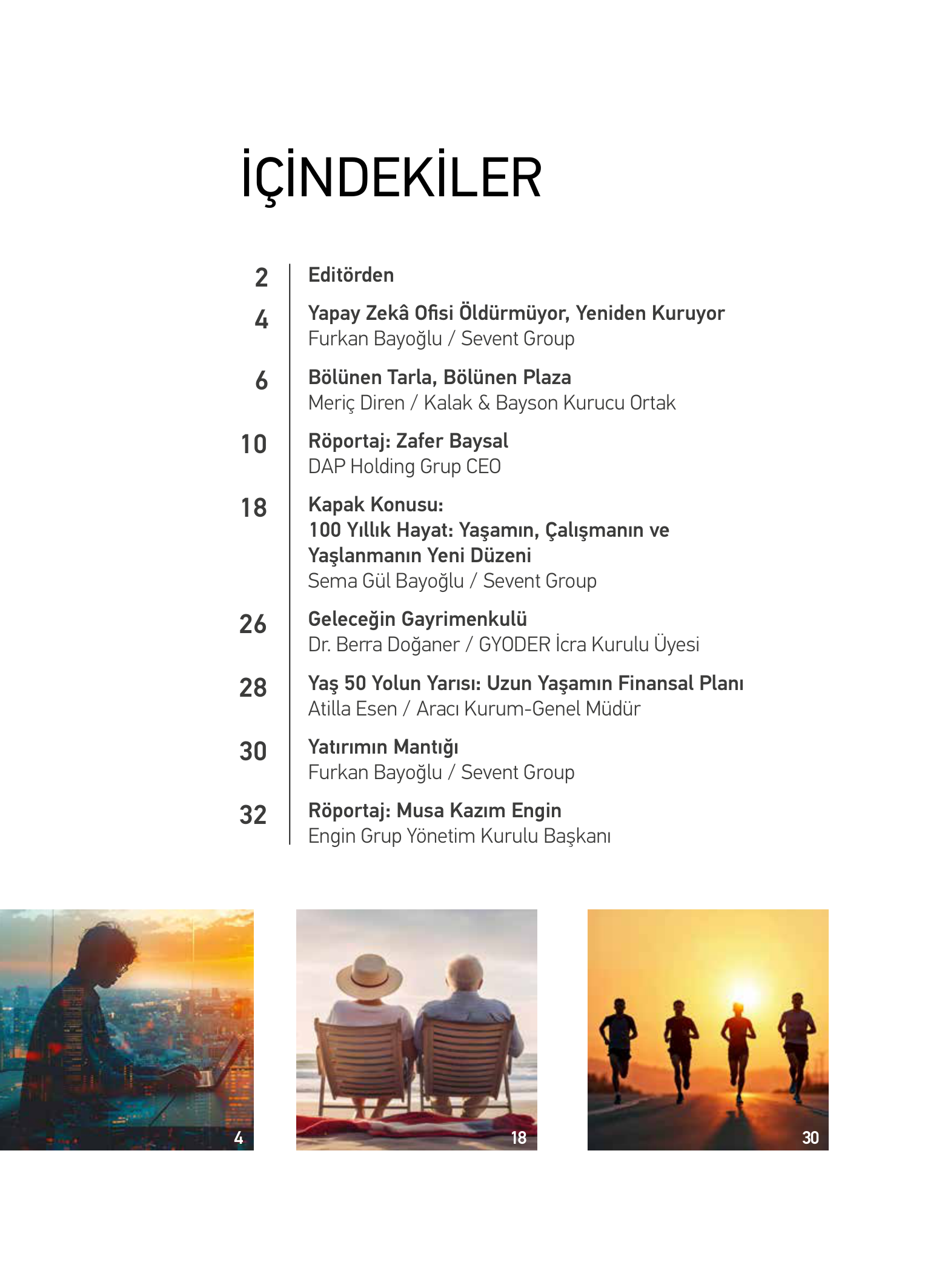 Trendofis Sayı 3 İçindekiler, sayfa 1